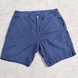 Polo Ralph Lauren Mens 34 Navy Superior Nautical Goods Maritime Chino Shorts